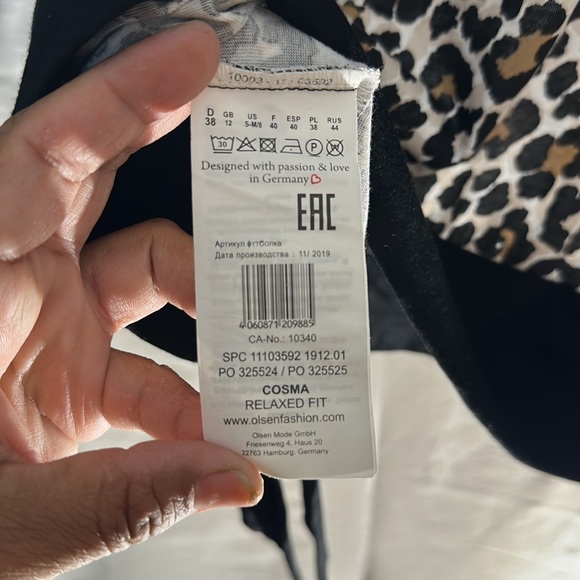 Olsen Cheetah Print Size Medium - Picture 3 of 5